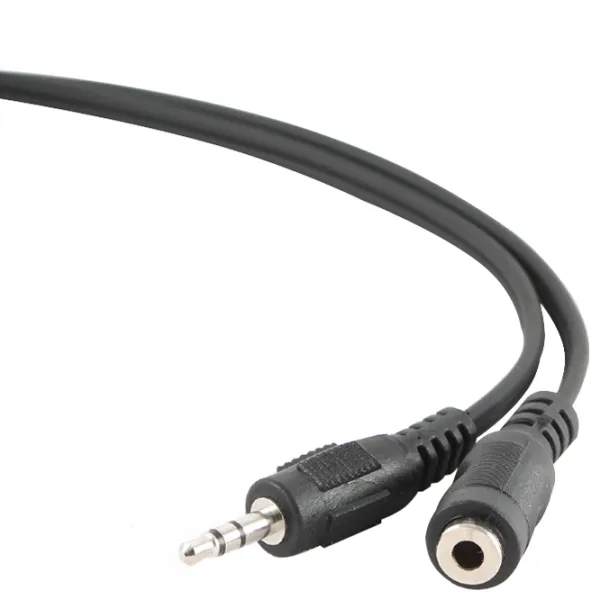 Cablu audio Cablexpert 3.5 mm + 3.5 mm 1.5 m/ Black photo 2