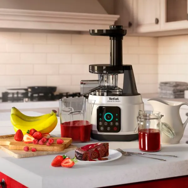 Storcator de fructe Tefal ZC420E38 Cu melc/ 150 W/ Black Silver photo 6