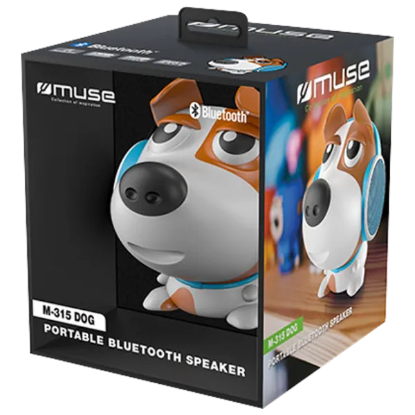 Портативная колонка Muse M-315 DOG 2 x 4 W/ Белый photo 2