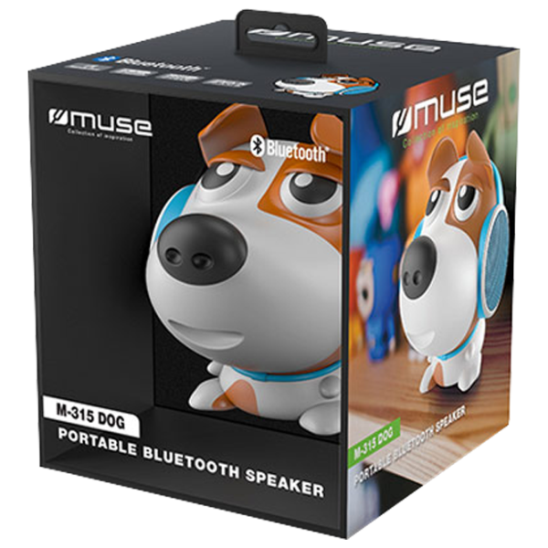Портативная колонка Muse M-315 DOG 2 x 4 W/ Белый photo 2