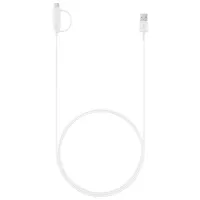 Cablu pentru telefon EP-DG930DWEGRU Samsung USB Type-A + microUSB, USB Type-C 1.5 m/ White photo 3