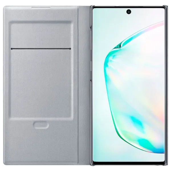 Husă pentru smartphone Samsung Galaxy Note 10 Samsung/ LED View Cover/ PU/ Silver photo 3