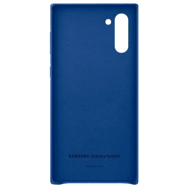 Husă pentru smartphone Samsung Galaxy Note 10 Samsung/ Back/ Piele/ Blue photo 3 Husă pentru smartphone Samsung Galaxy Note 10 Samsung/ Back/ Piele/ Blue photo 3