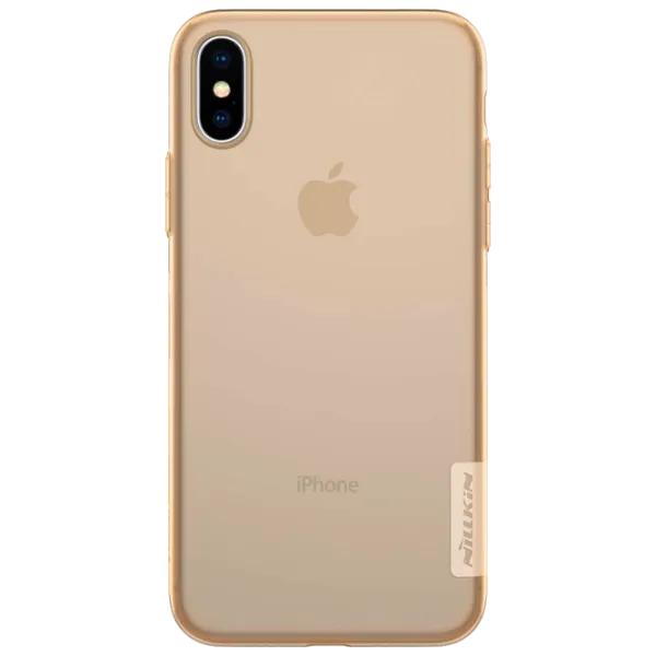 Чехол для смартфона Apple iPhone X/ XS Nillkin/ Back/ TPU/ Прозрачный Золотой photo 2