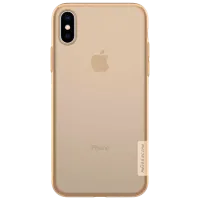 Husă pentru smartphone Apple iPhone X/ XS Nillkin/ Back/ TPU/ Transparent Gold photo 2
