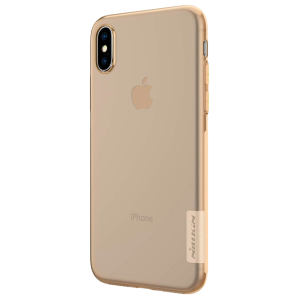 Чехол для смартфона Apple iPhone X/ XS Nillkin/ Back/ TPU/ Прозрачный Золотой photo 3