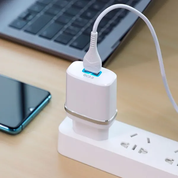 Сетевое зарядное устройство EVO USB QC3.0 (Type-C) Белый photo 6