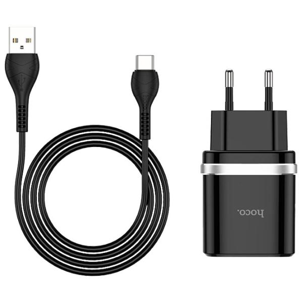 Сетевое зарядное устройство Hoco C12Q Type-C Черный photo 3