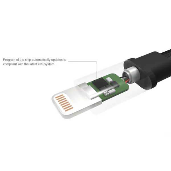 Кабель USB MFI Nillkin USB Type-A + Lightning 1 м/ Черный photo 3