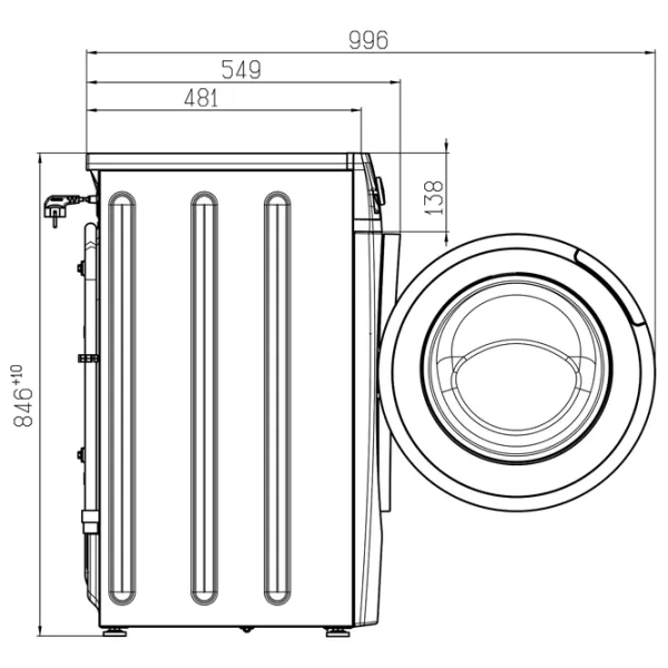 Mașină de spălat Atlant СМА-75C1213-01 7.5 kg / 1200 rpm / White photo 5