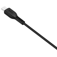Cablu pentru telefon X13 Hoco USB Type-A + microUSB 1 m/ Black photo 2