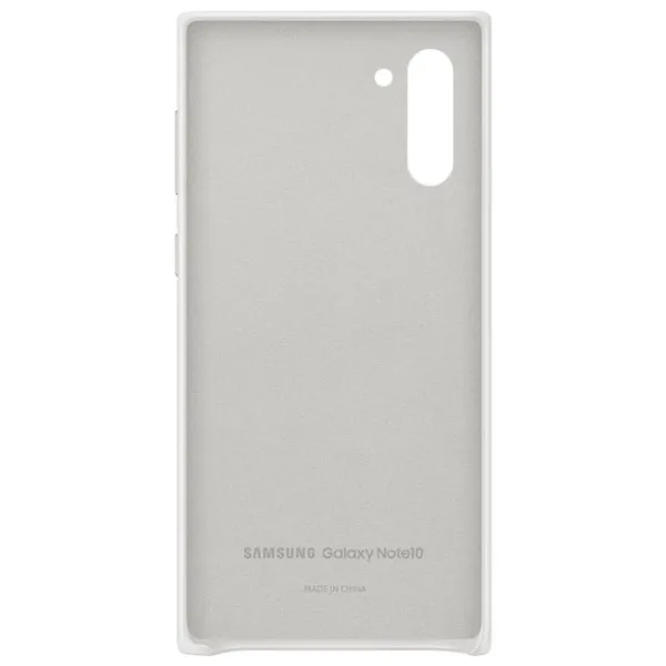 Чехол для смартфона Samsung Galaxy Note 10 Samsung/ Back/ Кожа/ Белый photo 3