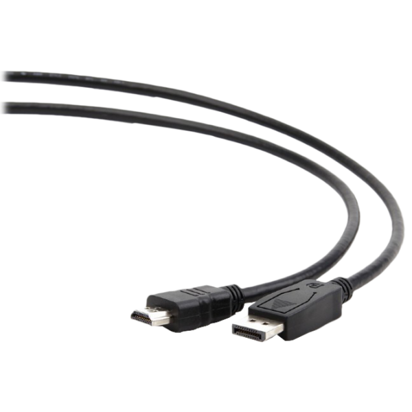 Кабель видео Cablexpert DisplayPort + HDMI 1.8 м / Черный photo 2