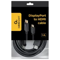 Кабель видео Cablexpert DisplayPort + HDMI 1.8 м / Черный photo 4