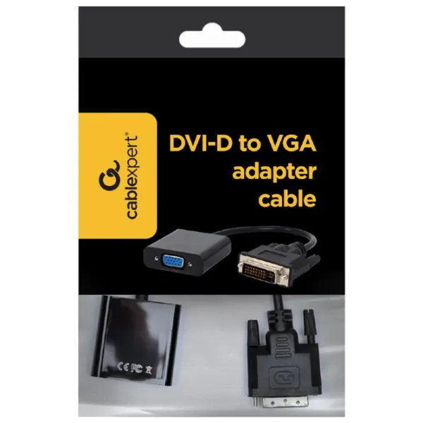 Adaptor Cablexpert A-DVID-VGAF-01  / Black photo 2
