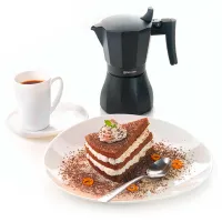 Гейзерная кофеварка Rondell RDA-994 0.45л / Алюминий / Черный photo 5