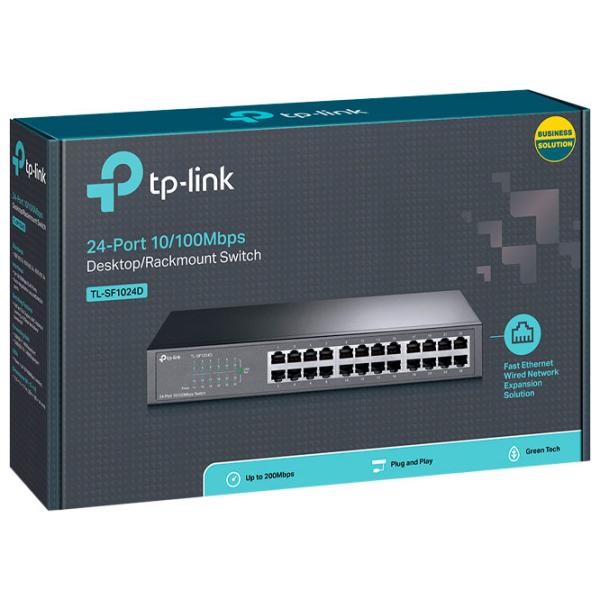 PoE Коммутатор TP-Link TL-SF1024D Черный photo 4
