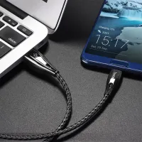 Кабель для телефона U56 Hoco USB Type-A + USB Type-C 1.2 м/ Серый photo 3