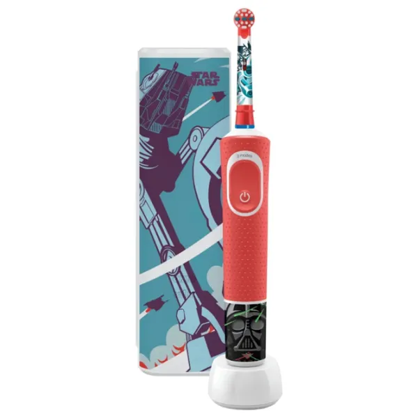 Periuță de dinți electrică Braun Kids Vitality D100 StarWars 2D/ Red photo 2 Periuță de dinți electrică Braun Kids Vitality D100 StarWars 2D/ Red photo 2