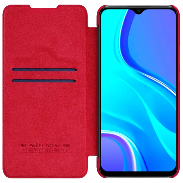 Husă pentru smartphone Xiaomi Redmi 9 Nillkin/ Flip Cover/ Leather/ TPU/ Red photo 3