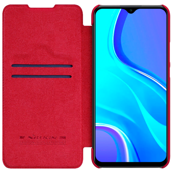 Husă pentru smartphone Xiaomi Redmi 9 Nillkin/ Flip Cover/ Leather/ TPU/ Red photo 3