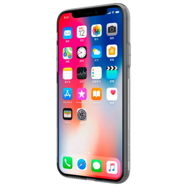 Husă pentru smartphone Apple iPhone X/ XS Nillkin/ Back/ TPU/ Transparent Gray photo 2