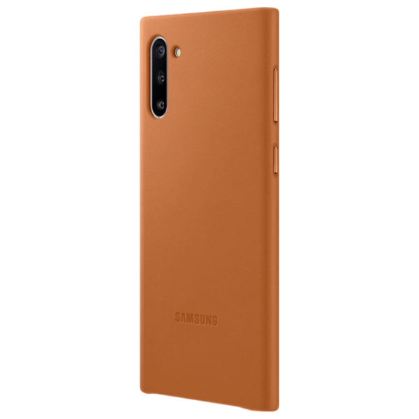 Чехол для смартфона Samsung Galaxy Note 10 Samsung/ Back/ Кожа/ Желтовато Коричневый photo 2 Чехол для смартфона Samsung Galaxy Note 10 Samsung/ Back/ Кожа/ Желтовато Коричневый photo 2