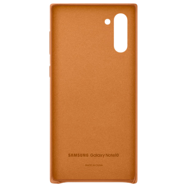 Чехол для смартфона Samsung Galaxy Note 10 Samsung/ Back/ Кожа/ Желтовато Коричневый photo 3 Чехол для смартфона Samsung Galaxy Note 10 Samsung/ Back/ Кожа/ Желтовато Коричневый photo 3