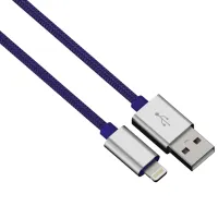 Cablu pentru telefon 80526 Hama USB Type-A + Lightning 1 m/ Blue photo 2