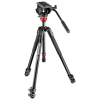 Трипод Manfrotto 190X ALU 3 KIT FLUID HEAD Фото, видео/ Черный photo 2