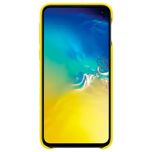 Чехол для смартфона Samsung Galaxy S10e Samsung/ Back/ Кожа/ Желтый photo 2