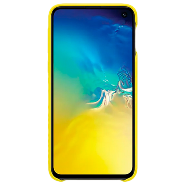 Чехол для смартфона Samsung Galaxy S10e Samsung/ Back/ Кожа/ Желтый photo 2