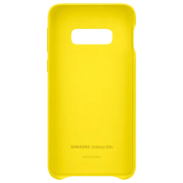 Чехол для смартфона Samsung Galaxy S10e Samsung/ Back/ Кожа/ Желтый photo 3