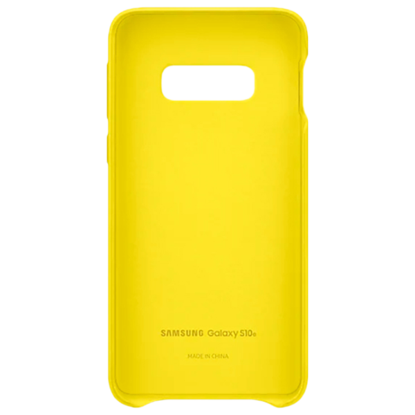Чехол для смартфона Samsung Galaxy S10e Samsung/ Back/ Кожа/ Желтый photo 3
