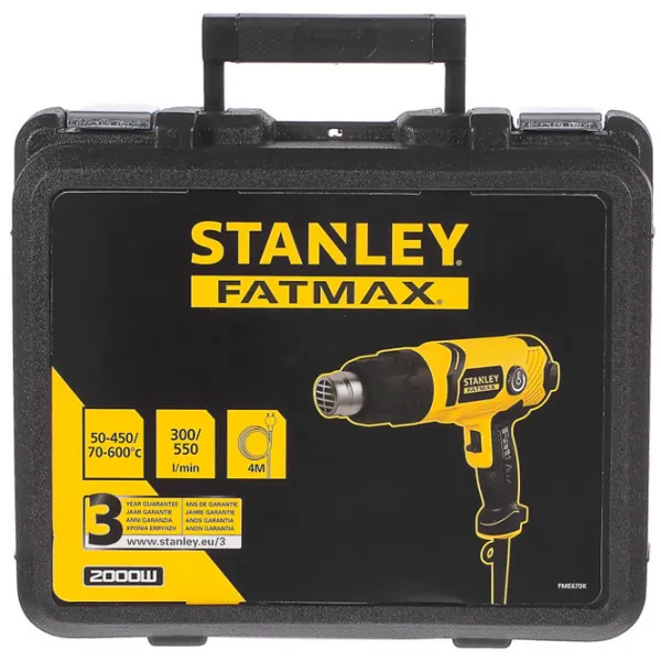 Строительный фен Stanley FatMax FME670K 2000 Вт photo 5