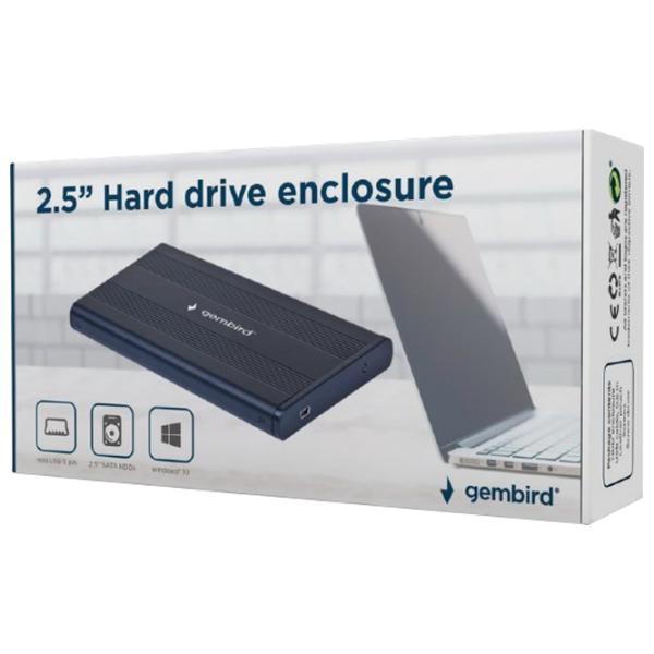 Внешний корпус для HDD Gembird EE2-U2S-5 miniUSB/ Черный photo 5