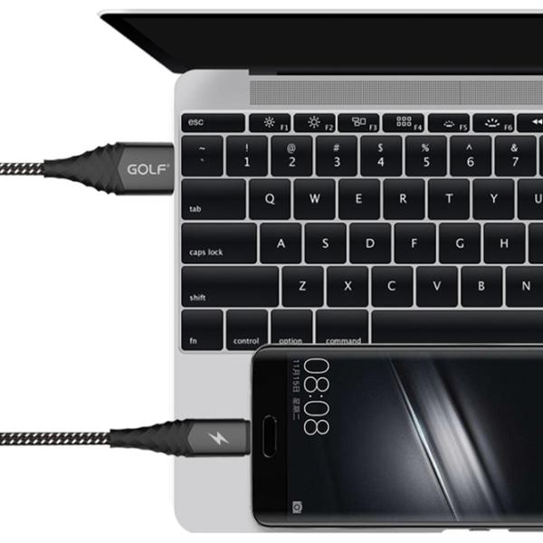 Кабель для телефона GC-67t Golf USB Type-A + USB Type-C 1 м/ Черный photo 2