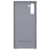 Husă pentru smartphone Samsung Galaxy Note 10 Samsung/ Back/ Piele/ Gray photo 3