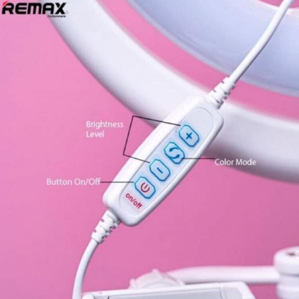 Штатив с круглой лампой Remax CK-01 Selfie Ring Light 12 300 мм Белый photo 3
