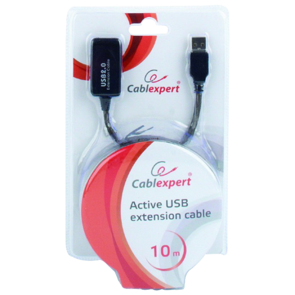 Кабель данных Gembird USB Type-A + USB Type-A 10 м/ Черный photo 3 Кабель данных Gembird USB Type-A + USB Type-A 10 м/ Черный photo 3