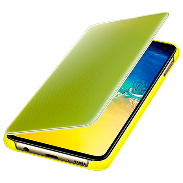 Husă pentru smartphone Samsung Galaxy S10e Samsung/ Flip Cover View/ PU/ Yellow photo 4