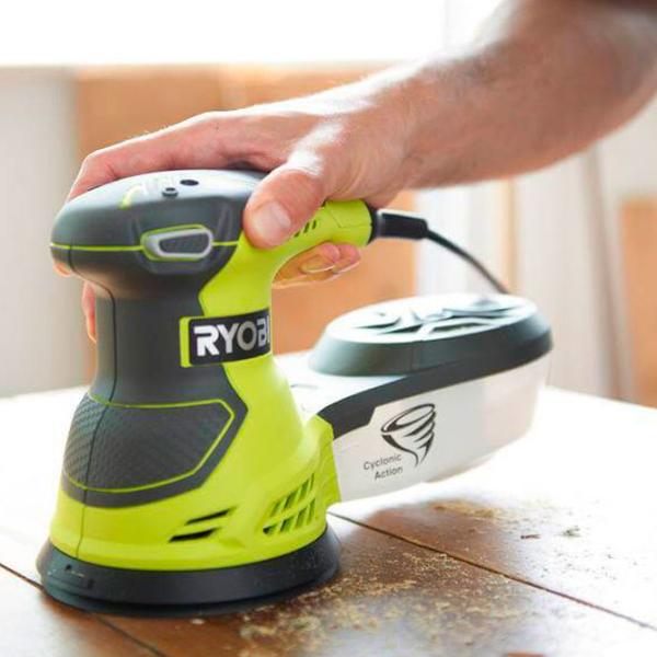 Шлифовальная машина Ryobi ROS300 Эксцентриковая/ Зелёный photo 5 Шлифовальная машина Ryobi ROS300 Эксцентриковая/ Зелёный photo 5