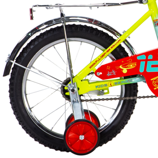 Bicicletă Rocket Fulger 16" Oțel/ Red Yellow photo 2