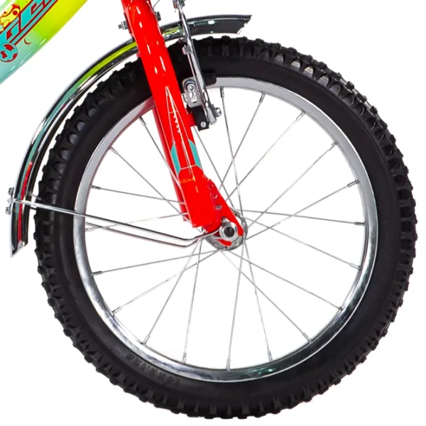 Bicicletă Rocket Fulger 16" Oțel/ Red Yellow photo 5