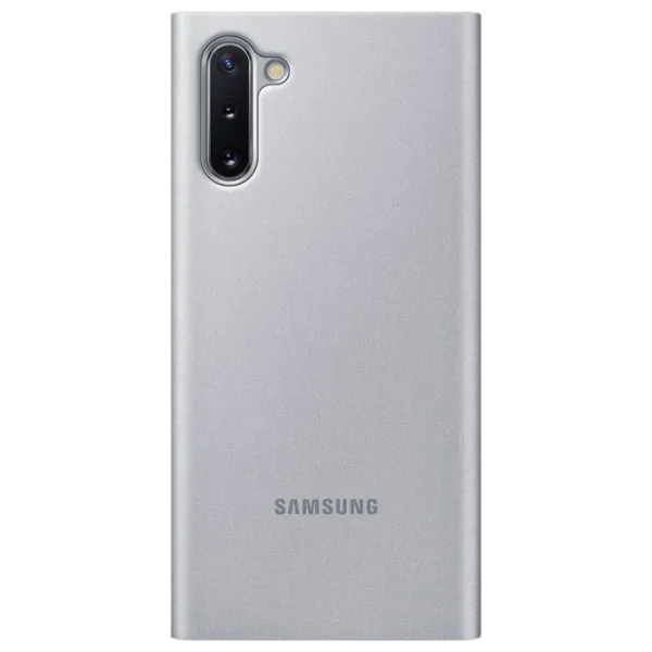Чехол для смартфона Samsung Galaxy Note 10 Samsung/ Flip Cover View/ PU/ Серебристый photo 2