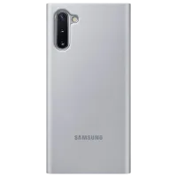 Husă pentru smartphone Samsung Galaxy Note 10 Samsung/ Flip Cover View/ PU/ Silver photo 2