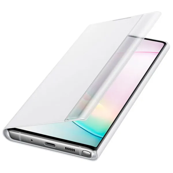 Чехол для смартфона Samsung Galaxy Note 10 Samsung/ Flip Cover View/ PU/ Белый photo 3