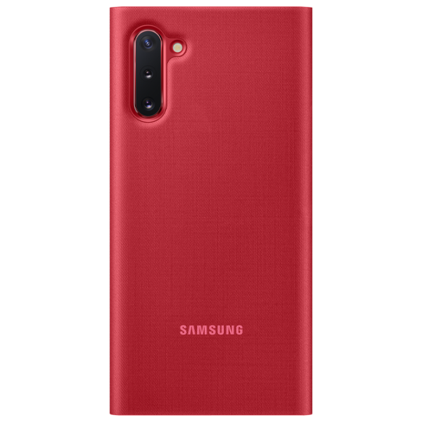 Husă pentru smartphone Samsung Galaxy Note 10 Samsung/ LED View Cover/ PU/ Red photo 2