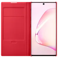 Husă pentru smartphone Samsung Galaxy Note 10 Samsung/ LED View Cover/ PU/ Red photo 3