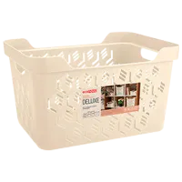 Coș pentru rufe Econova Deluxe 12 l/ Plastic/ Beige photo 2